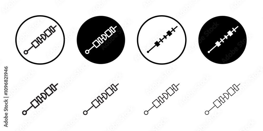 Poster Kebab icon web design in vector