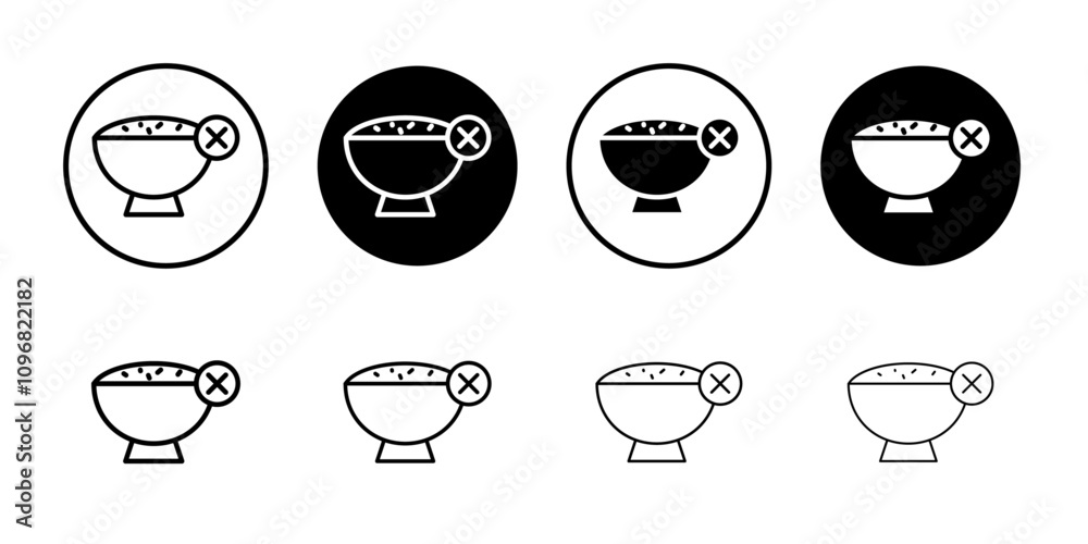 Poster Lack of appetite icon web design in vector