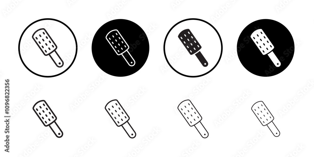 Aufkleber microplane grater icon web design in vector