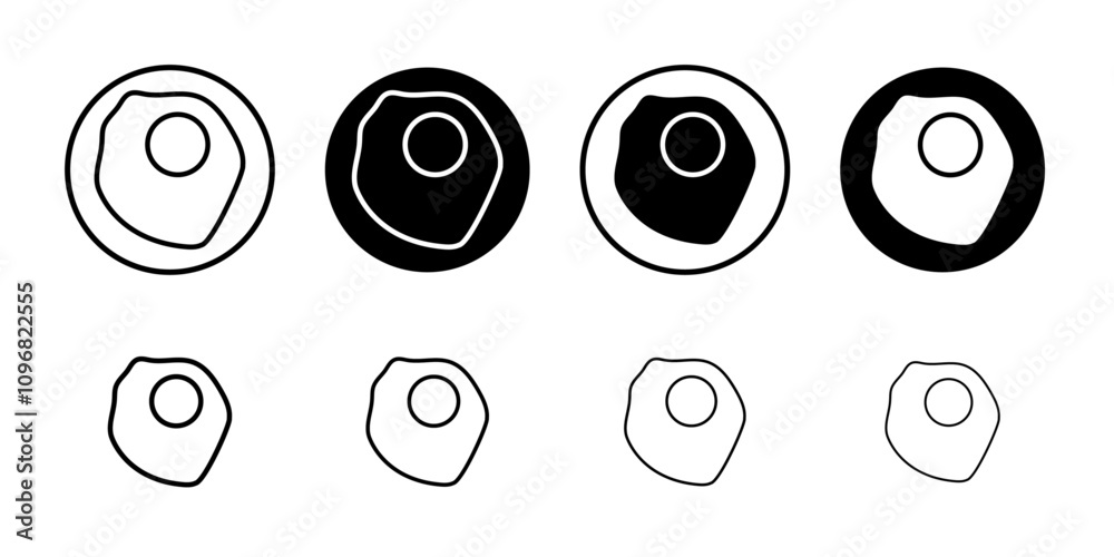Poster Omelet icon web design in vector