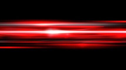 Abstract red light streaks on black background.