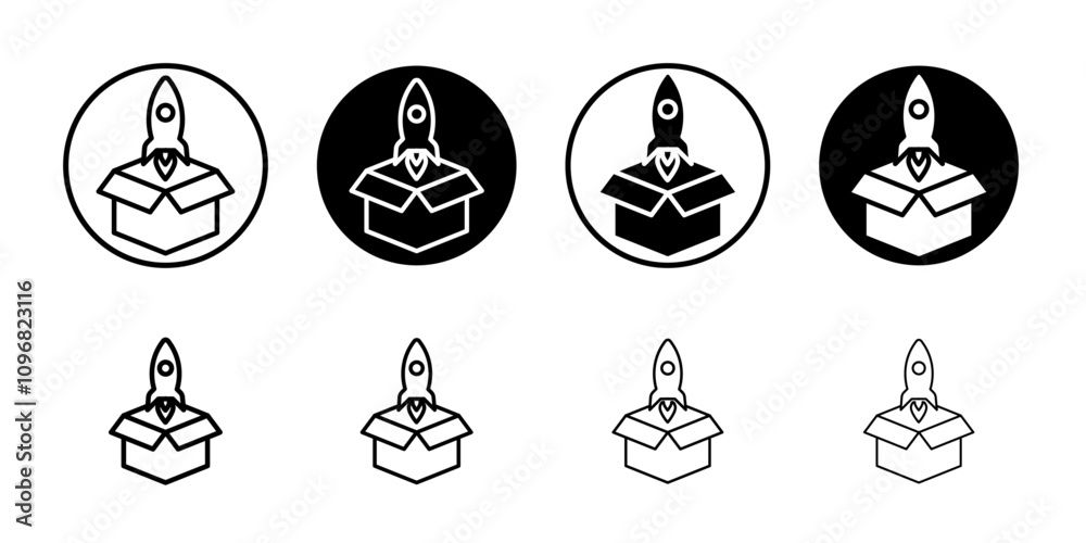 Poster product release icon web design in vector