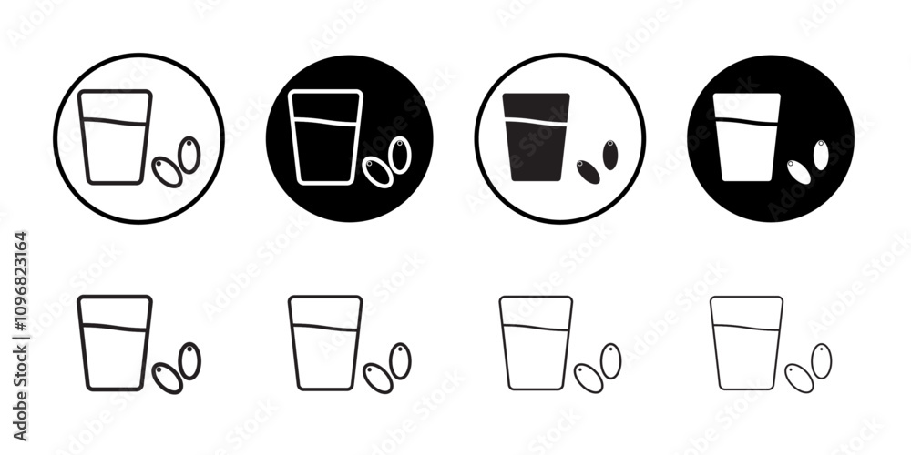 Poster Ramadan iftar icon web design in vector