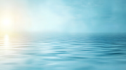 Obraz premium Minimalist Abstract Light Blue Background with Sunny Reflections