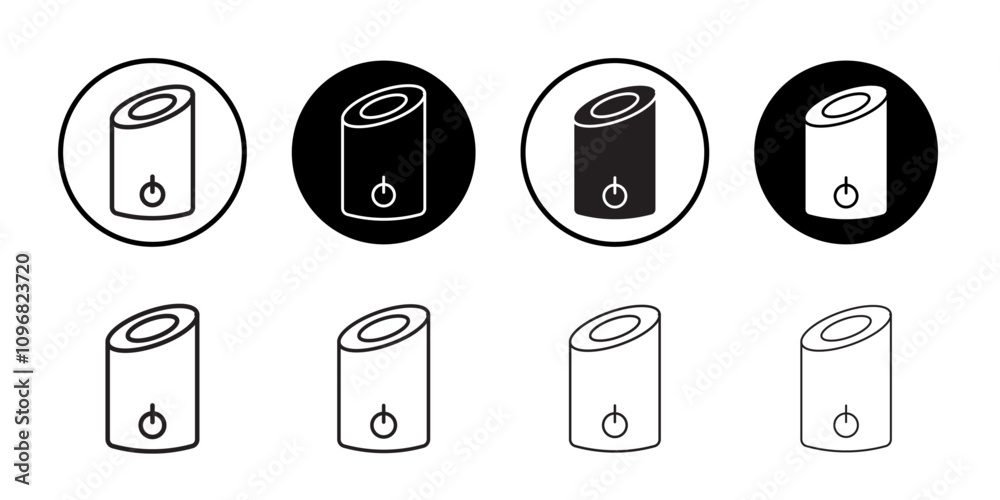 Poster Smart speaker icon web design in vector