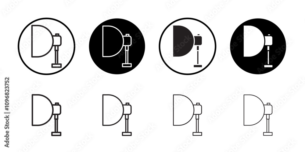 Poster spotlight icon web design in vector