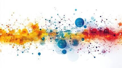 Global Network Connectivity: A Visual Representation of Interconnection and Data Flow