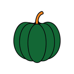 illustration of a pumpkin on white background 