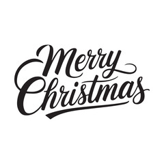 merry Christmas day typography vector illustration