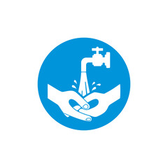 washing hands icon symbol sign vector