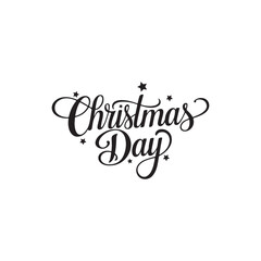 merry Christmas day typography vector illustration