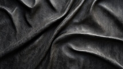 Dark Draped Fabric Texture: A Study in Shadows and Depth