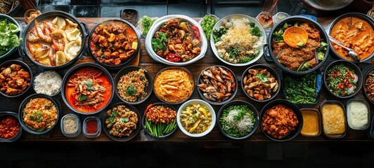 A Lavish Asian Food Buffet: A Culinary Journey