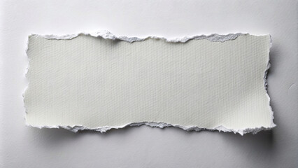 White cutout paper with clean edges and isolated background perfect for text or design