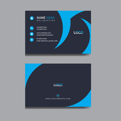 Abstract and classic business card layout flat business card inspiration