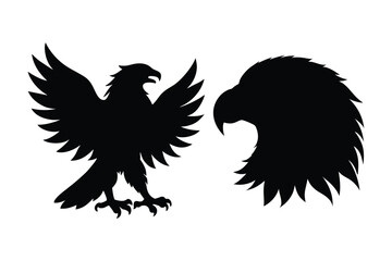eagle vector illustration set