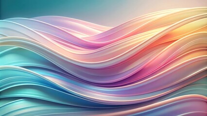Fototapeta premium Abstract Colorful Swirling Waves A Seamless Flow of Color and Motion