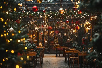 A Christmas tree filled with lights and ornaments