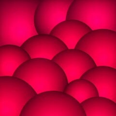 Abstract image of red balls, background and wallpaper 
