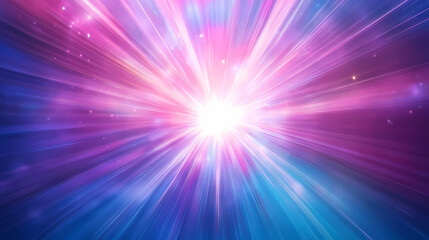Obraz premium Radiant light burst with stunning beams and a soft glow, isolated on transparent background. Dynamic Lightning Burst. Illustration