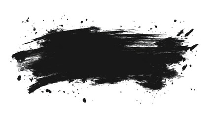 Vector black and white with grunge style, scratch and texture elements for design. abstract black and white brush strokes on a canvas with Black ink texture.
