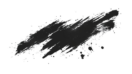 Vector black and white with grunge style, scratch and texture elements for design. abstract black and white brush strokes on a canvas with Black ink texture.