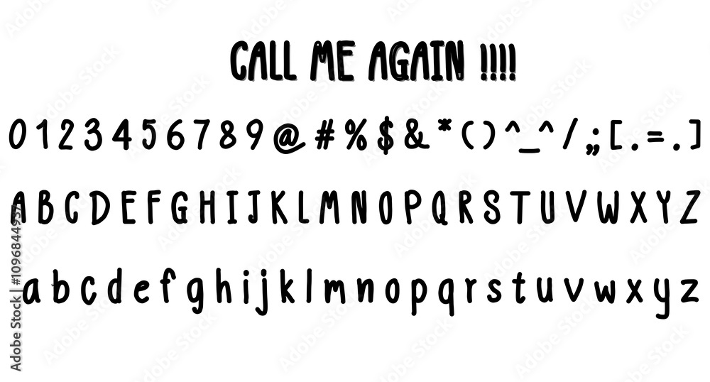 Fototapete alphabet letters font set. elegant font with trendy letters thin, bold, uppercase, lowercase and num