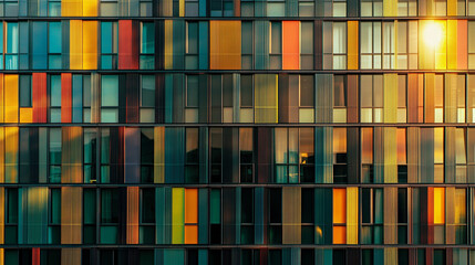 sleek high-rise office building with modern glass windows reflecting the sky symbolizing corporate success, ambition, and urban growth in a bustling cityscape