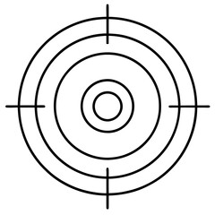 Target Icon Clipart Vector Illustration