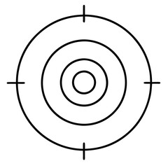 Target Icon Clipart Vector Illustration