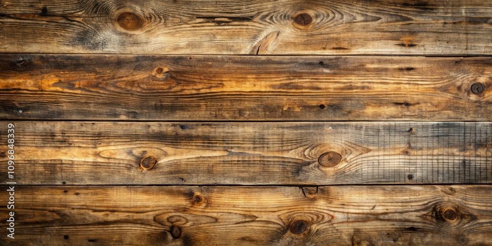 Poster rustic weathered wood planks with knots and grain patterns