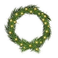 Christmas Tree Branch Wreath Decoration