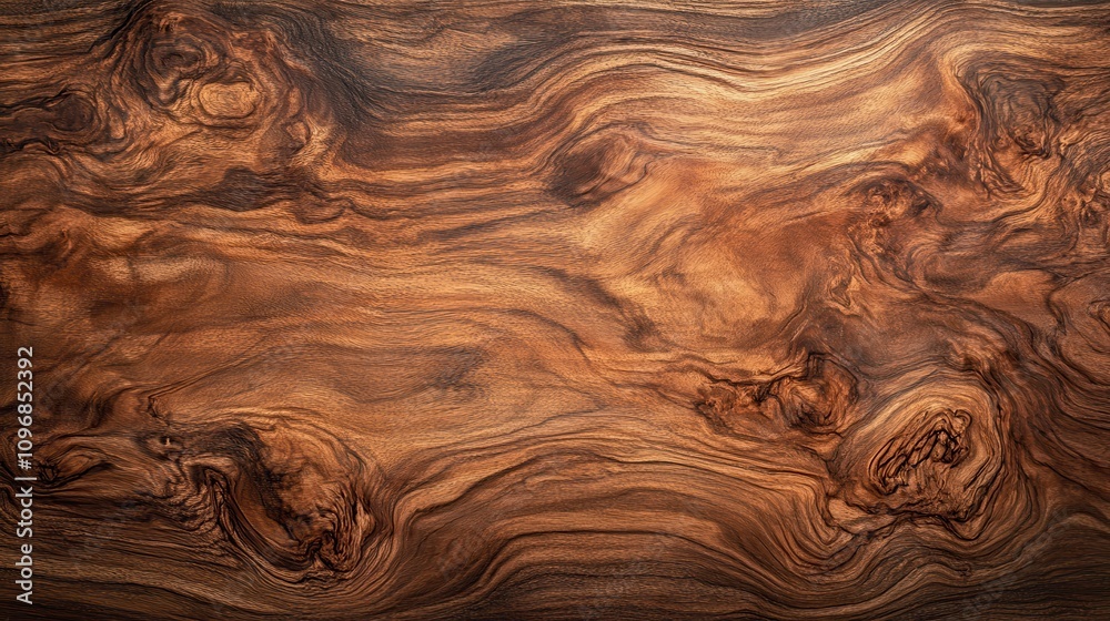 Poster A close-up view of richly textured wooden surface displaying intricate grain patterns and warm tones.