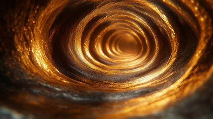 mesmerizing gold swirl of neon light creating a dynamic and futuristic effect, evoking a sense of movement and energy, with curving lines symbolizing creativity, innovation, and elegance