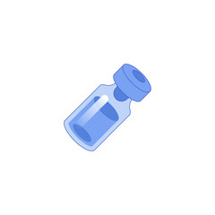 Vaccination testing equipment. Vaccine injection for protection from disease virus. Vector illustration isolated on white background
