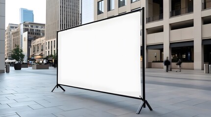 Blank Billboard Banner Mockup for advertising
