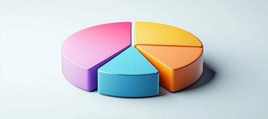 Obraz premium Global Smart Home Technology Adoption by Region 2024 - Colorful Pie Chart Design for Reports