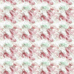 Abstract pastel red and green seamless texture with soft waves on a white background for unique backgrounds