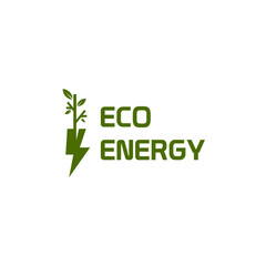 Fototapeta premium Eco Energy Logo Template Design Vector. Suitable for your design need, logo, illustration, animation, etc. 