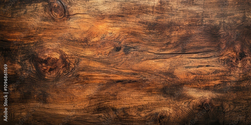 Poster a close-up view of a textured wooden surface showcasing rich tones and natural patterns.