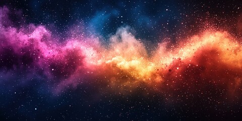 Obraz premium Gold and dark blue Fireworks and bokeh in New Year eve and copy space. Abstract background holiday