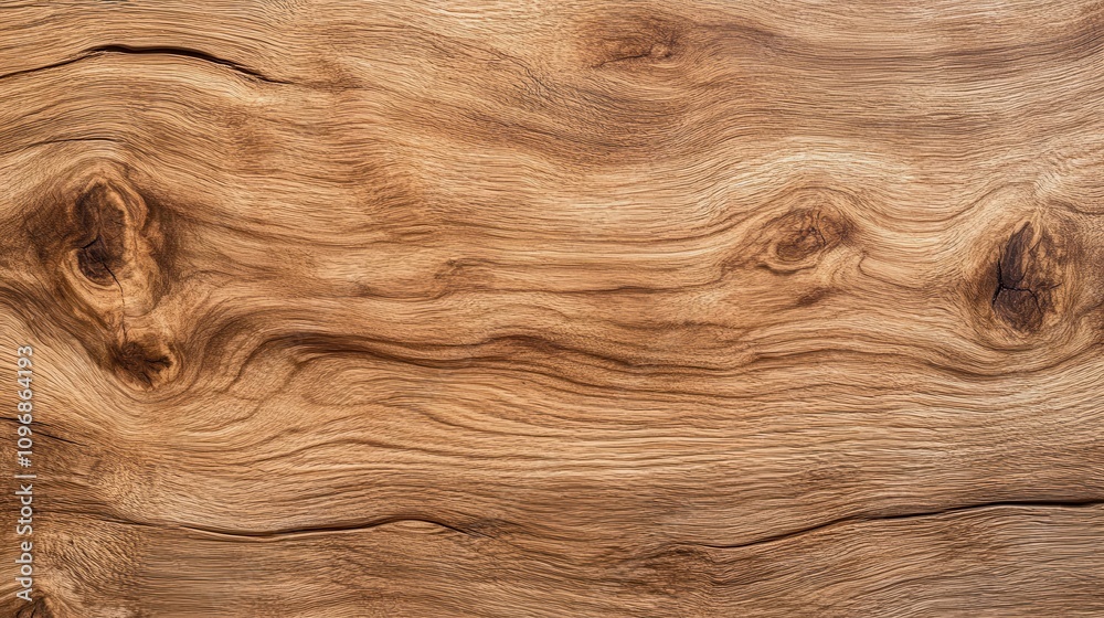 Poster A close-up view of a textured wooden surface, showcasing natural grain patterns and warm tones in a rustic appearance.