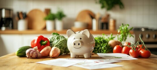 Budget-Friendly Meal Planning with Piggy Bank and Fresh Produce