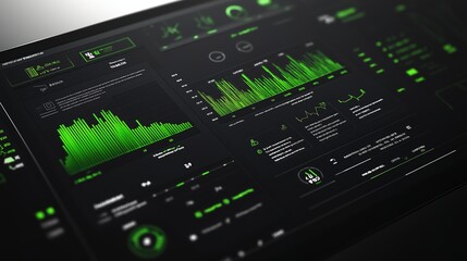 Obraz premium CPI data report on large screen monitor, economic analyst reviewing inflation trends, financial market insights, and policy implications.