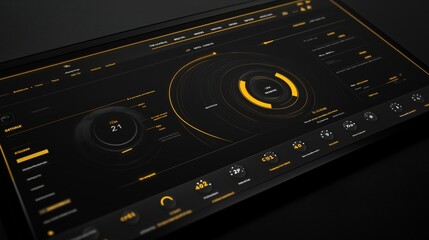 Fototapeta premium CPI data report on large screen monitor, economic analyst reviewing inflation trends, financial market insights, and policy implications.