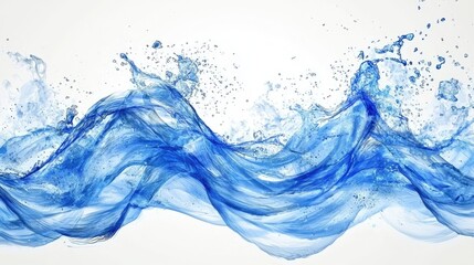 Fototapeta premium water waves in vectors