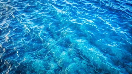 Fototapeta premium blue sea water texture top shot 