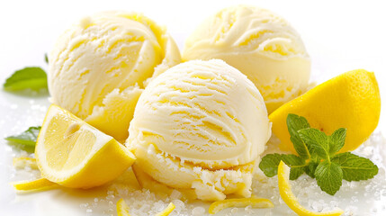 ice cream with lemon