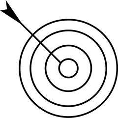 DartBoard Icon Clipart With Bullet Holes Vector Illustration