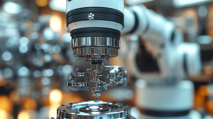 high-tech robotic surgical system performing a precise medical procedure in a sterile operating room symbolizing innovation in healthcare precision surgery future technology and advanced medical techn